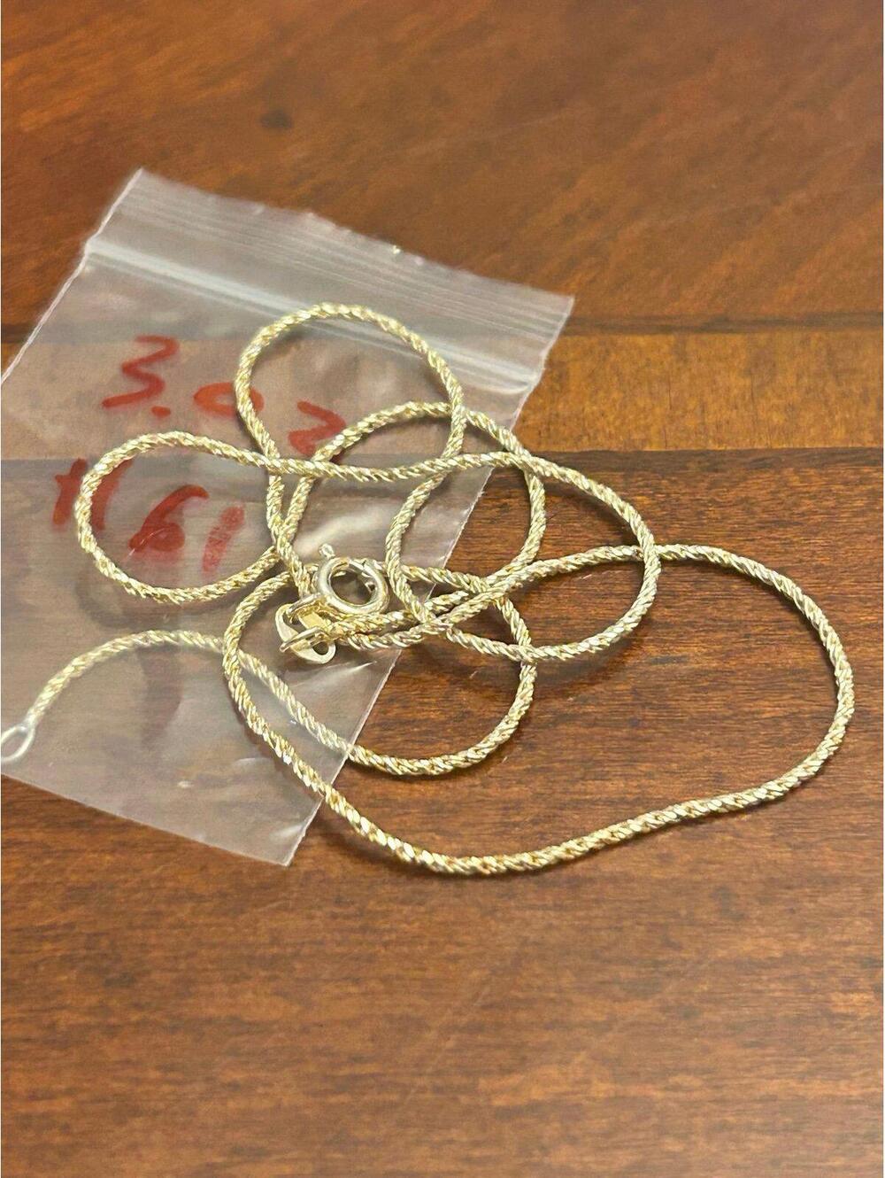 925 sterling silver necklace 3.02g h61 18 inch